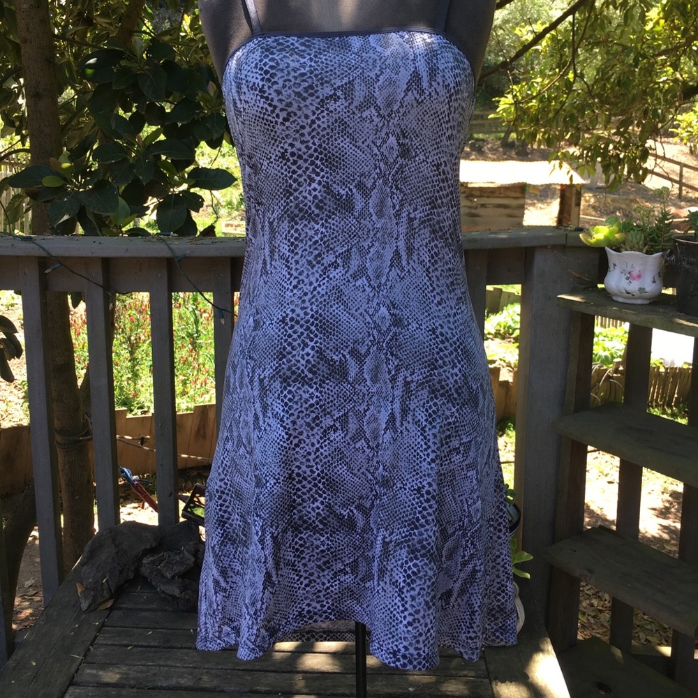 Snake Print Mini Dress